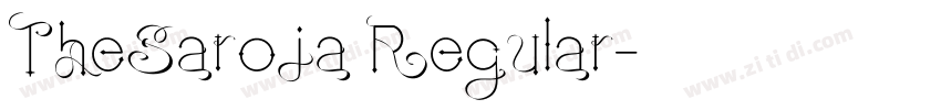 TheSaroja Regular字体转换